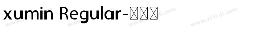 xumin Regular字体转换